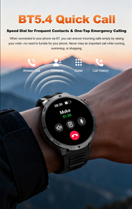 Montre connectée de sport d'extérieur MT68 avec certification CE FCC Rohs, bracelet en acier, cuir ou silicone en option, batterie 1000 mAh, étanche IP68 - Product Image 6