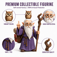 Figurine d'elfe sorcier personnalisée OEM ODM, jouet d'art de collection, figurine en PVC, figurine en vinyle, figurine d'action anime, modèle 3D