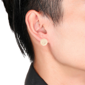 <span class=keywords><strong>Fournisseur</strong></span> de <span class=keywords><strong>bijoux</strong></span> en gros : Boucles d'oreilles pendantes unisexes Hiphop en zircon, forme animale, pour fête, en <span class=keywords><strong>acier</strong></span> <span class=keywords><strong>inoxydable</strong></span> plaqué or, style cool - Product Image 2