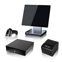 Caja Registradora de Alta Gama para Restaurantes, Pantalla Táctil de 15 Pulgadas, Silenciosa y sin Ventilador, para Restaurantes de Alta Cocina, Sistema POS con Windows 11 y Windows 10