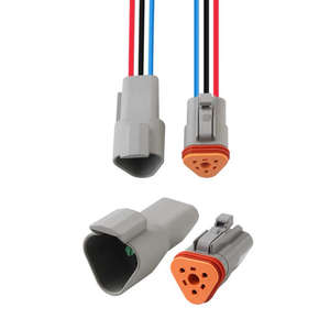 สายไฟรถยนต์แบบกันน้ำ Wavelink Custom Deutsch DT 2-12 พิน ขนาด 16-12AWG มาตรฐาน CE RoHS สำหรับชุดสายไฟ - Product Image 2