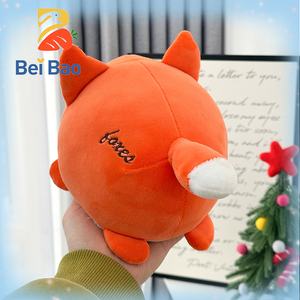 Peluche de Zorro Gordito Adorable de 8 Pulgadas, Color Naranja, Venta al por Mayor, Logotipo Personalizado, Peluche Suave, Juguete de Peluche Renard - Product Image 4