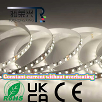 Bande LED à haut CRI 2835 2700K 24V 120LEDs/M 12W/M Ra90 IP20 50000 heures Dimmable Longueur personnalisée 90lm/W CE/RoHS/FCC