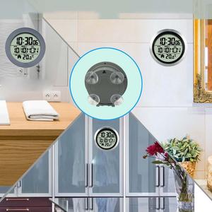 Grande 14.6cm digitale singola parete orologio a ventosa Versatile per bagno sala studio sveglie 10 pollici scatola quadrata - Product Image 4