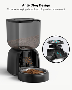 Smart 3L Visual <b>WIFI</b> APP Remote Anti-jam Timed Automatic Pet Cat Feeder With Stainless Steel Bowl - Product Image 3