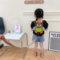 Harnais de sécurité pour tout-petits en peluche singe avec sac à dos, en coton PP, prix de gros, logo personnalisé, unisexe