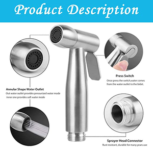 Опрыскиватель для биде из нержавеющей стали - Product Image 5