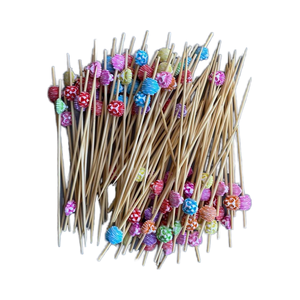 ไม้ไผ่เสียบทรงกลมหลากสีสำหรับเสียบไม้ - Product Image 2