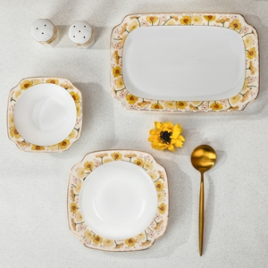 Luxury Ceramic Bone China Chinese Porcelain Bowl Gift <b>Set</b> <b>Dinnerware</b> <b>for</b> Restaurant Hotel Household - Product Image 4