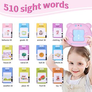Tarjetas Didácticas Interactivas para Niños Pequeños - Juguetes Educativos y Sensoriales, 510 Palabras Visuales, Diseño de Oso, Plástico, Regalo para Niños y Niñas - Product Image 2