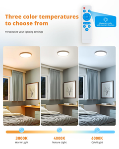 Lámpara de Techo LED Inteligente Moderna con Sensor de Movimiento PIR, Clasificación IP44 y Temperatura de Color Ajustable, Venta al Por Mayor - Product Image 5