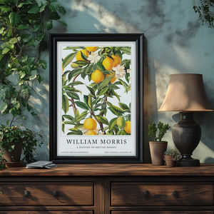 HAOWAI OEM/ODM William Morris Lemon Tree decoración lienzo pared arte botánico fruta exposición pared decoración póster pinturas pared artes - Product Image 1