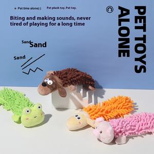 Piccolo giocattolo eco-friendly Cross-Border Pet peluche cane morso bocca giocattolo suono per Self-Hi artefatti per alleviare la noia - Product Image 5