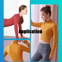 Muestra Gratuita de Tela Elástica de Nylon y Spandex, Tejida y Cepillada por un Lado, para Ropa Interior Femenina, Lencería, Ropa Deportiva y Leggings de Yoga