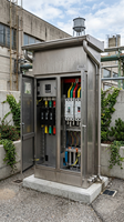 Armoire de distribution d'énergie basse tension, coffret de commande électrique extérieur complet sur pied, personnalisable