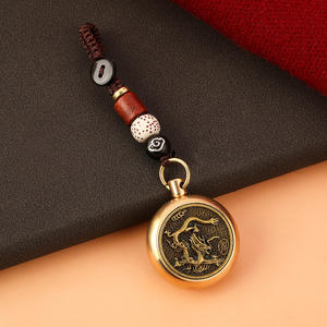 Buona fortuna Fengshui metallo Spinner portachiavi 2023 coniglio anno portachiavi cinese 12 <span class=keywords><strong>segno</strong></span> zodiaco cane drago cavallo auto portachiavi regali - Product Image 2