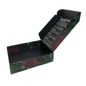 Black Jewelry Shipping Mailing <b>Box</b> Matt Lamination E-Flute Corrugated Board Mailer Subscription Paper Packaging for Luxury Items - Product Image 6