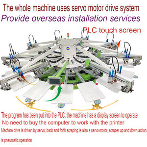 Machine d'impression sérigraphique automatique pour t-shirts, 8 couleurs, vente en gros - Product Image 4