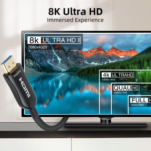 AOC Cáp <span class=keywords><strong>Hdmi</strong></span> UHD Vỏ Kim Loại Màu Đen 2.1 Dây Tốc Độ Cao Hỗ Trợ Cáp 8K 48 Gbps HDR Dynamic - Product Image 6