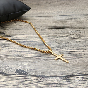 <b>Cross</b> Necklace Stainless Steel Unisex Pendant Fashion Jewelry Gift - Product Image 4