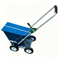 Marqueur de ligne sèche en acier à 2 roues, capacité 50 lb (largeur 2-4 pouces) - Pour terrains de baseball et de football