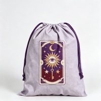 Sac à cordon personnalisé écologique avec motif vintage, vente en gros, pochette pour emballage cadeau, école, gym, camping, rangement domestique
