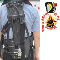 Masque respiratoire à air comprimé SCBA pour la lutte contre les incendies, masque intégral avec cylindre de 5L/6L, pression de 30Mpa pour la protection incendie