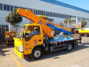 Iu ट्रक 23 मीटर घुड़सवार हवाई लिफ्ट प्लेटफॉर्म फैक्ट्री की कीमत टेलीस्कोपिक बूम लिफ्ट हवाई कार्य मंच - Product Image 3