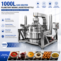 Marmite mélangeuse automatique à double enveloppe en acier inoxydable 304 pour usine laitière