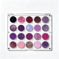 Palette de fards à paupières multichromes violet rose, fards à paupières mats, scintillants, duochromes, logo personnalisé, vente en gros, cosmétiques en vrac
