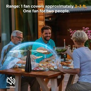 <b>Table</b> Top Wasp Repeller Fan Deterring Party Bbq Multi Function Fly Fans Indoor <b>Outdoor</b> Dinner Fly Spinner - Product Image 6