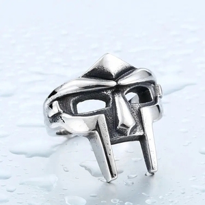 Goth Hip Hop MF <span class=keywords><strong>DOOM</strong></span> <span class=keywords><strong>Ring</strong></span> für Männer Gladiator Punk-Stil Ägyptischer Pharao Herrenring Klassischer Retro-Schmuck Party-Accessoire - Product Image 2