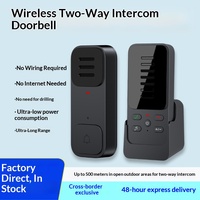 Interphone sans fil longue portée best-seller transfrontalier, sonnette à batterie avec appel à un bouton pour villas et cours