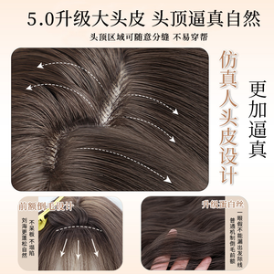 วิกผมยาวหยิกสำหรับผู้หญิง ยี่ห้อในประเทศ ผมแท้แบบเรมี่ ปัดข้าง มีหน้าม้า ทนความร้อนสูง แฟชั่นสวยงาม รุ่น Miss BF423 - Product Image 2