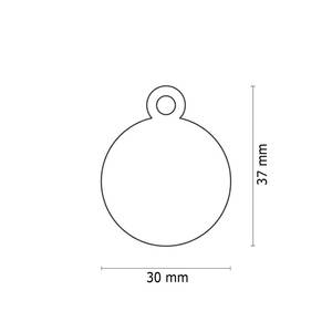 Colgante Redondo Azul D32 mm, Componente para Joyería - Product Image 2