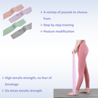 Bande de résistance pour les hanches en silicone écologique, à code couleur, de résistance moyenne, style Peach Bands, large, antidérapante, pour les fessiers et les squats