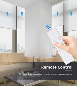 Zemismart điện Zebra cơ giới con lăn cửa sổ Shades 17/25/28mm ống có thể sạc lại hình ống động cơ ZigBee phòng khách - Product Image 6