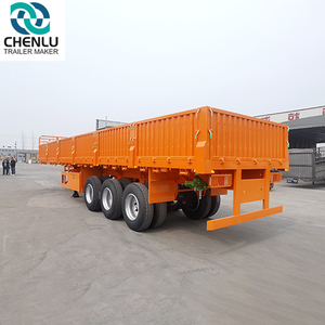 Valla de pared alta de 4 ejes, <span class=keywords><strong>jaula</strong></span> de transporte de ganado de animales laterales, remolque de camión de carga - Product Image 3