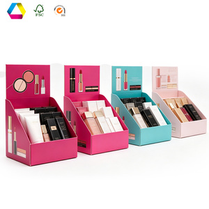 Présentoir de Comptoir PDQ en Carton Ondulé Personnalisé avec Impression, Écologique, pour <span class=keywords><strong>Produits</strong></span> Cosmétiques et de Beauté - Product Image 1