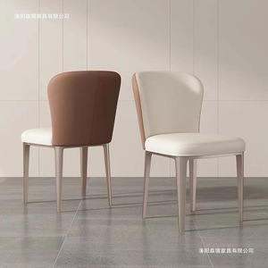 เก้าอี้รับประทานอาหารสไตล์โมเดิร์น  หุ้มเบาะ PVC สำหรับห้องนั่งเล่น - Product Image 4