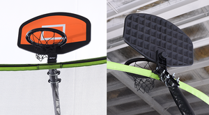 <span class=keywords><strong>Trampoline</strong></span> Zoshine Pumpkin avec <span class=keywords><strong>filet</strong></span> de protection interne, bungee de saut, sac à chaussures sous le <span class=keywords><strong>filet</strong></span>, panier de basket extérieur pour enfants et adultes, vert - Product Image 2