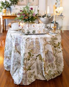 <span class=keywords><strong>Nappe</strong></span> d'été en tissu <span class=keywords><strong>polyester</strong></span> à motif floral fantaisie pour événements, hôtels, taille personnalisée, pour la décoration de mariage - Product Image 4