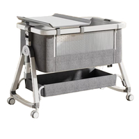 Moderne Multifonctionnel Contemporain Queen-Size Métal Berceau Portable Dentelle Lit Nouveau-nés Chambre Salon Hôtel Hôpital Parc