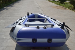 Baosi marino PVC 2 personas piso <span class=keywords><strong>de</strong></span> <span class=keywords><strong>madera</strong></span> <span class=keywords><strong>pesca</strong></span> bote inflable con motor - Product Image 6