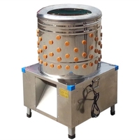 Équipements d'abattage de volaille, éplucheuse à poulet en acier inoxydable, machine à doigts en caoutchouc, éplucheuse à plumes