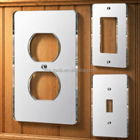 Plaque de protection d'interrupteur en acrylique personnalisée pour appareils électroménagers, découpe et impression sur mesure en usine