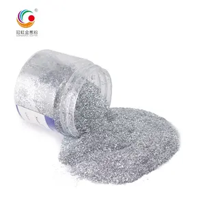 GH4130 Hotsale Flash Zilver Glitter Bulk Fijne Pet Glitter Poeder Voor Ambachtelijke/Decoratie/Nail Art/Zeefdruk