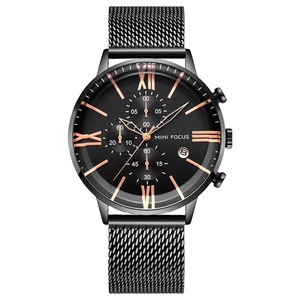 Reloj de Hombre de 42 mm con Esfera Grande, Retro, de Acero Inoxidable, con Malla, Resistente al Agua, Ligero, con Movimiento de Cuarzo - Product Image 3