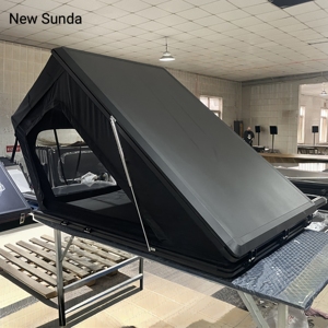 Tienda de lona para techo de 2 personas para coche Camping Triangle Clamshell Hard Shell para senderismo al aire libre y aventura - Product Image 4