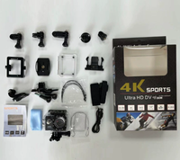 Caméra d'action 170 ° grand angle 4K 30FPS caméra de sport WiFi étanche sous-marine écran 2 pouces montée sur casque